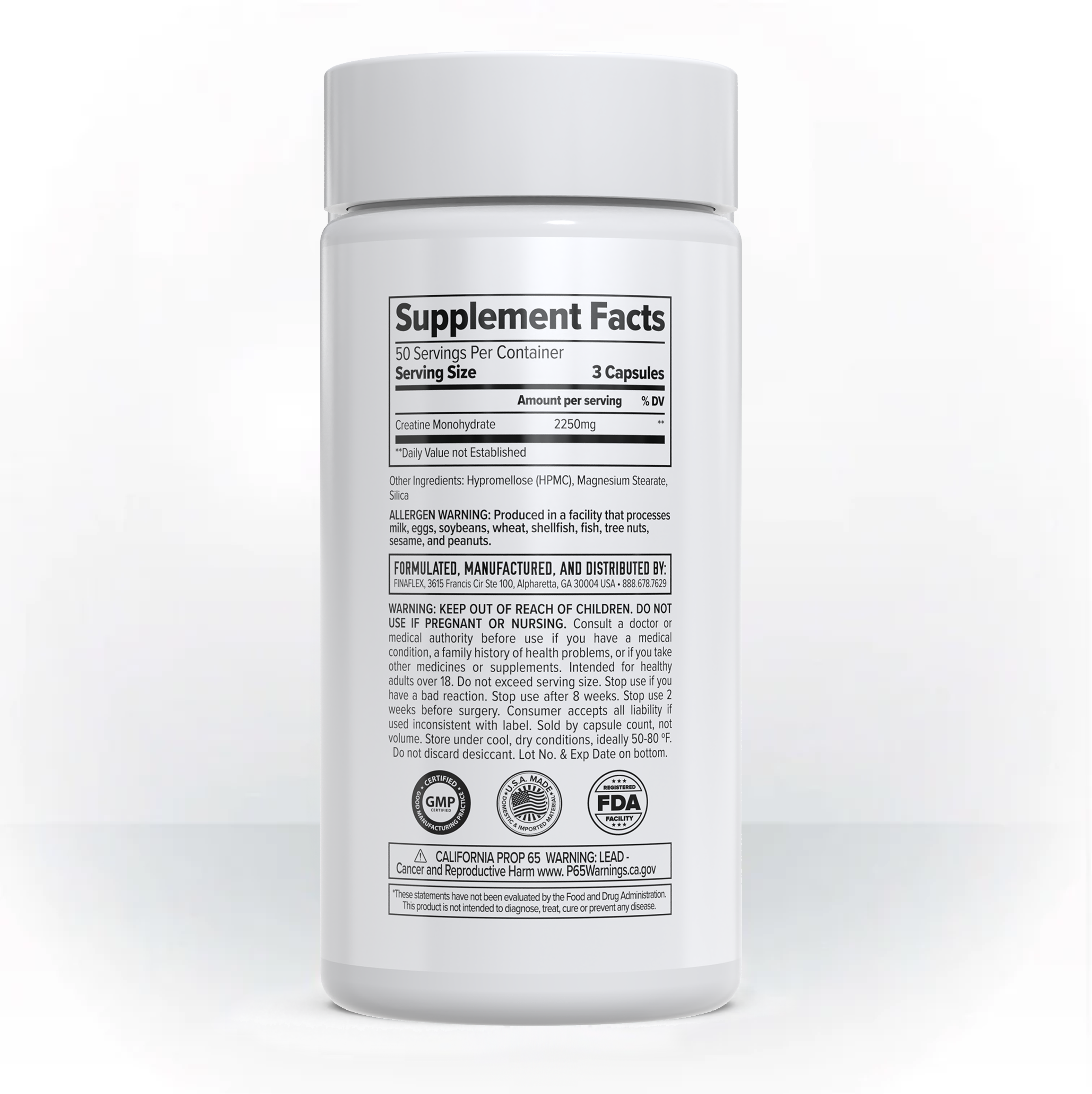 CREATINE MONOHYDRATE (CAPSULES)