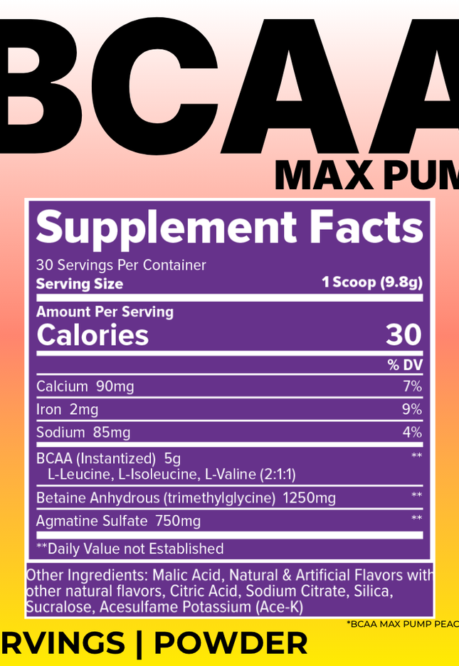 BCAA MAX PUMP