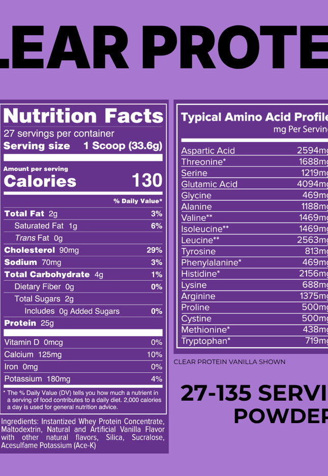 CLEAR PROTEIN