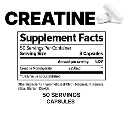 CREATINE MONOHYDRATE (CAPSULES)