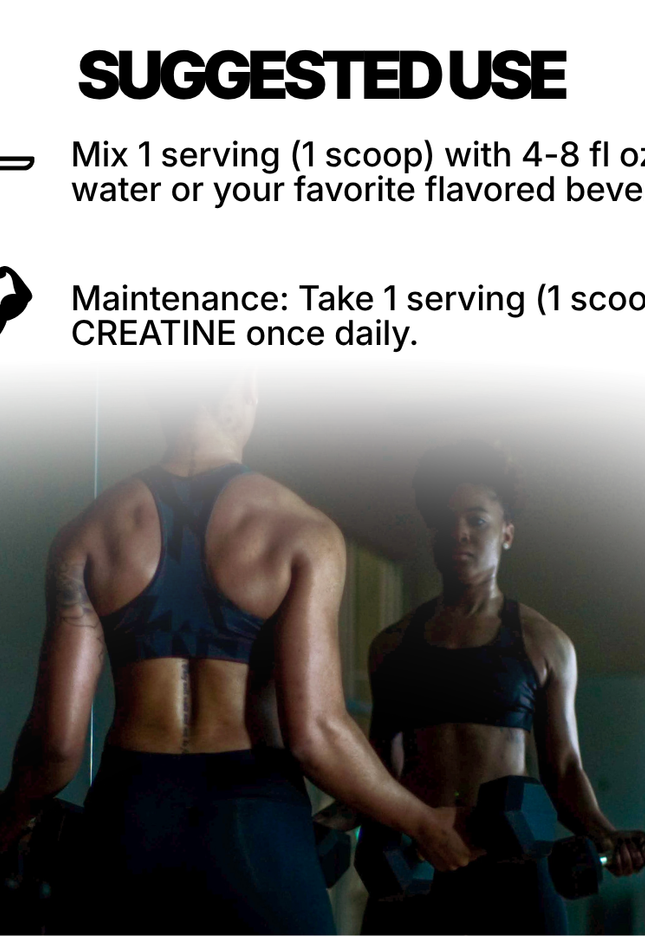 CREATINE MONOHYDRATE - UNFLAVORED POWDER