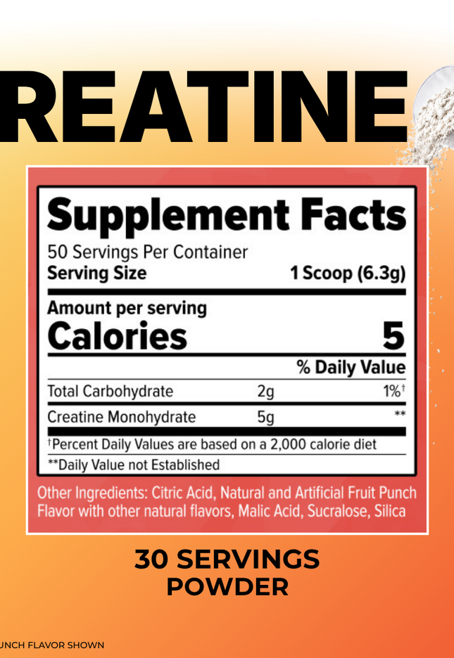 CREATINE MONOHYDRATE - FLAVORED