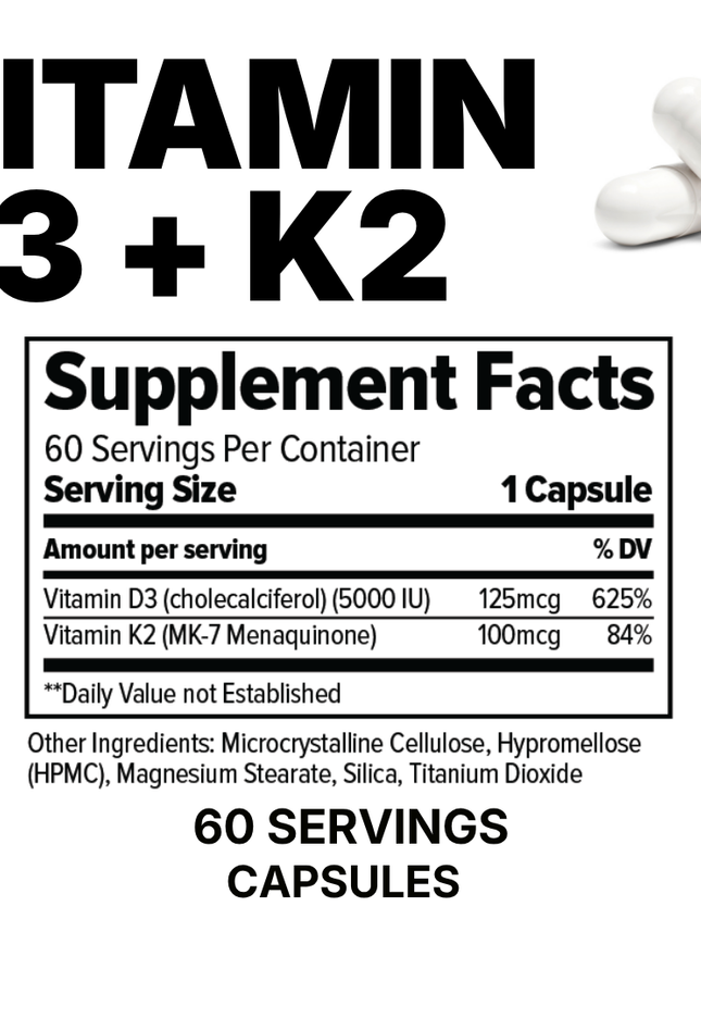 Vitamin D3 + K2